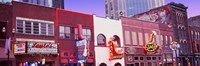 Framed Neon signs on buildings, Nashville, Tennessee