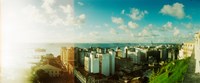 Framed Buildings on the coast, Pelourinho, Salvador, Bahia, Brazil