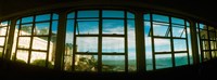 Framed Coast viewed through from a window of Lacerda Elevator, Pelourinho, Salvador, Bahia, Brazil