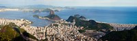 Framed Aerial view of  Guanabara Bay, Rio De Janeiro, Brazil