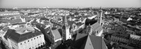 Framed High angle view of a city, Munich, Bavaria, Germany