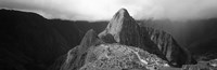 Framed Ruins, Machu Picchu, Peru (black and white)
