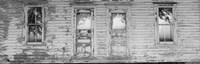 Framed Facade of a Farmhouse, Livingston County, Illinois (black & white)