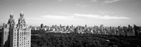 Framed Cityscape Of New York City in black and white, New York State