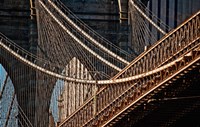Framed Close-up of the Brooklyn Bridge, New York City, New York State