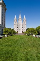 Framed Mormon Temple, Temple Square, Salt Lake City, Utah