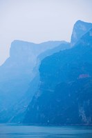 Framed Yangtze River at Dawn, Yichang, Hubei Province, China