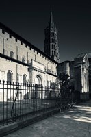 Framed Entrance of the Basilica of St. Sernin, Toulouse, Haute-Garonne, Midi-Pyrenees, France