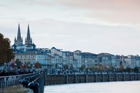 Framed City at the waterfront, Garonne River, Bordeaux, Gironde, Aquitaine, France