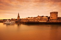 Framed Tour de la Lanterne and Tour de la Chaine towers, La Rochelle, Charente-Maritime, Poitou-Charentes, France