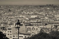 Framed Montmartre, Paris, Ile-de-France, France