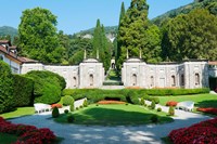 Framed Garden at Villa d'Este hotel, Cernobbio, Lake Como, Lombardy, Italy