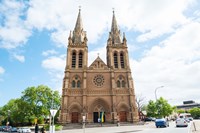 Framed Facade of a cathedral, St. Peter's Cathedral, Adelaide, South Australia, Australia