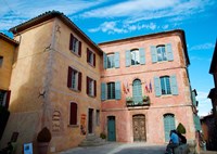 Framed Facade of a building, Hotel de Ville, Roussillon, Vaucluse, Provence-Alpes-Cote d'Azur, France