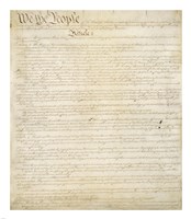 Framed Constitution of the United States I