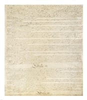 Framed Constitution of the United States I III