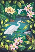 Framed River Egret