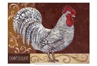 Framed Rustic Roosters I