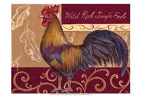 Framed Rustic Roosters II