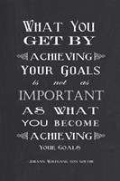 Framed Achieving Your Goals