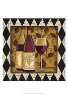 Framed Harlequin & Wine I