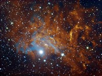 Framed Flaming Star Nebula in Auriga