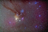 Framed Head of Scorpius with celestial deep sky objects