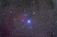 Framed IC 59 and IC 62 faint reflection nebulae near Gamma Cassiopeia