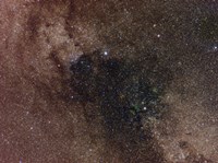 Framed Widefield view of star flux in Cygnus