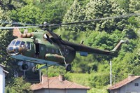 Framed Bulgarian Air Force Mi-17 helicopter, Bulgaria