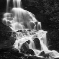 Framed Roasto Waterfall in Nordland, Norway