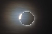 Framed second diamond ring during the total eclipse of the Sun