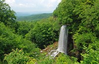 Framed Waterfall and Allegheny Mountains