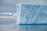 Framed Antarctica, Antarctic Sound. Tabular icebergs.