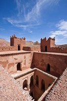 Framed Deserted kasbah on the Road of a Thousand Kasbahs, Tenirhir, Morocco