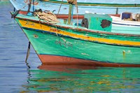 Framed Fishing boats in the Harbor of Alexandria, Egypt