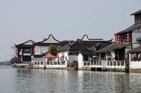 Framed China, Zhujiajiao village, riverfront homes