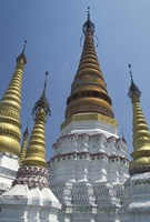 Framed Gold Pagoda Spires of the Golden Temple, China