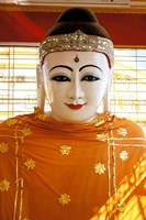 Framed Buddha Statue, Botataung Paya, Yangon, Myanmar