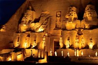 Framed Egypt, Abu Simbel, Greater Temple of Ramses II, Columns