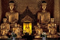 Framed Gilded Buddha Statues, Myanmar