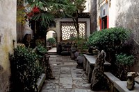 Framed Courtyard of Huizhou-styled House, China