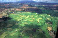 Framed Aerial View of Fields in Northern Madagascar