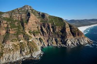 Framed Aerial view of Chapman's Peak Drive, Cape Town, South Africa