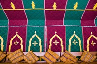 Framed Interior of Moroccan Dinner, Tent Hotel Ksar Tinsouline, Zagora, Draa Valley, Morocco