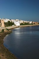 Framed MOROCCO, AZEMMOUR: View from Um, er, Rbia River