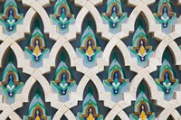 Framed MOROCCO, Hassan II Mosque, Islamic Tile Detail