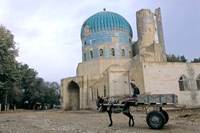 Framed Masjid Sabz, the Green  Mosque in Balkh, Afghanistan