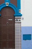 Framed MOROCCO, Rabat: Kasbah des Oudaias, Doorway Detail