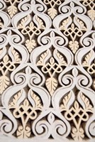 Framed Islamic patterns on Mahakma Law Courts, Morocco